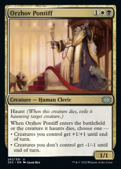 1x Orzhov Pontiff - NM Eng MTG - Double Masters 2022 - Image 1