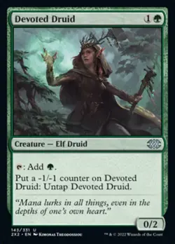 1 x Devoted Druid - NM Eng MTG - Double Masters 2022 - Image 1