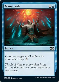 1x Mana Leak - NM Eng MTG - Double Masters 2022 - Image 1