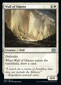 1x Wall of Omens - NM Eng MTG - Double Masters 2022 - Image 1