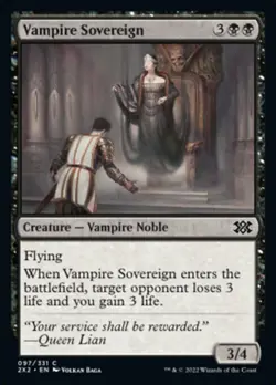 1x Vampire Sovereign - NM Eng MTG - Double Masters 2022 - Image 1