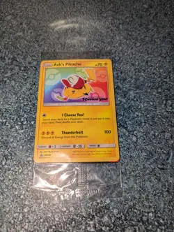 SEALED Pokemon Ash's Pikachu SM108 Black Star "I Choose You" Promo Card TCG SM - Image 4
