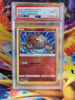 Pokemon Radiant Heatran Astral Radiance #027 Graded Card PSA 10 - Image 1
