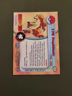 (1) Pokemon Topps Chrome Series 1 Rapidash #78 Spectra LP. - Image 2