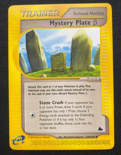 Pokemon TCG Mystery Plate B Skyridge 134/144 Trainer (NM) - Image 1