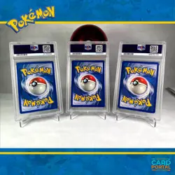 Starmie, Electrode, & Caterpie - Pokemon - 1999 Base Set - Shadowless - PSA 5 - Image 2