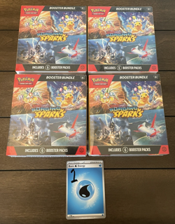 Pokemon TCG SV8 Surging Sparks Booster Bundle Lot - 4 Sealed Boxes - Lot 1 - Image 1