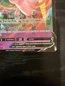 Mew V # 113/264 SWSH: Fusion Strike Ultra Rare Pokemon TCG Card NM - Image 3