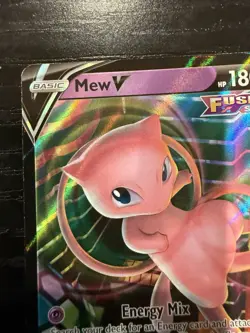 Mew V # 113/264 SWSH: Fusion Strike Ultra Rare Pokemon TCG Card NM - Image 5