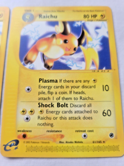 Pokemon e-Reader Evolution Lot: Pikachu & Raichu (Rare!) 2002 EX Expedition (LP) - Image 4