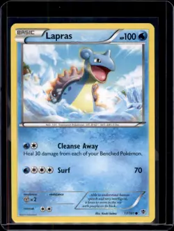 Lapras Plasma Blast Pokemon 17/101 Common NM+ - Image 1