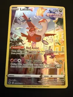 Pokemon Card - Latias GG20/GG70 Crown Zenith Galarian Gallery Full Art Holo - Image 1