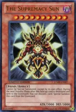 Yugioh! MP The Supremacy Sun - JUMP-EN057 - Ultra Rare - Limited Edition Moderat - Image 1