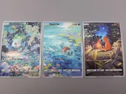 Bulbasaur Squirtle Charmander Custom TCG Pocket Pokemon Card Textured Fanmade - Image 3
