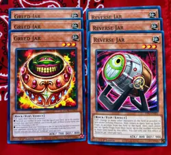 Yu-Gi-Oh!! TCG X3 Greed Jar & Reverse Jar - DUNE / DIFO - 1st Edition MINT - Image 1