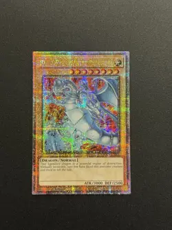 2025 YUGIOH RA04 25TH QCR SECRET RARE BLUE EYES WHITE DRAGON ALT ART NM ?? - Image 1
