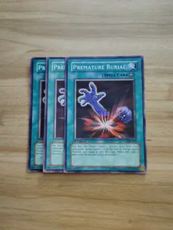 Yu-Gi-Oh - Premature Burial 3X - Full Playset - Image 1