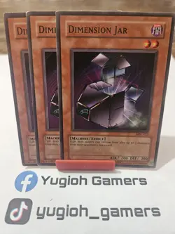 Yu-Gi-Oh Dimension Jar X3 MFC Unlimited Common Light Played - Image 1