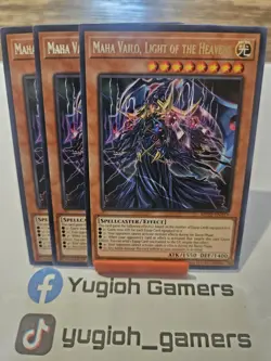 Yu-Gi-Oh Maha Vailo Light Of The Heavens X3 MP22 1st Edition Rare Light Played - Image 1