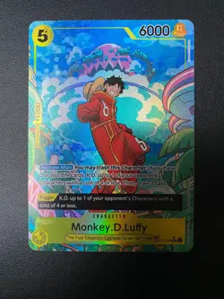 One Piece Card Game Monkey.D.Luffy Op07-109 SR Treasure Rare Alternate Art M/NM - Image 1