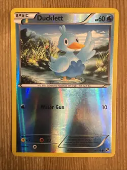 Ducklett - 36/114 - Black & White Pokemon Card Reverse Holo LP - Image 1