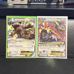 Pokemon TCG XY Flashfire Mega M Kangaskhan EX Holo Rare Card 79/106 and 78/106 - Image 2