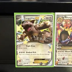 Pokemon TCG XY Flashfire Mega M Kangaskhan EX Holo Rare Card 79/106 and 78/106 - Image 3