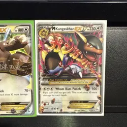 Pokemon TCG XY Flashfire Mega M Kangaskhan EX Holo Rare Card 79/106 and 78/106 - Image 4