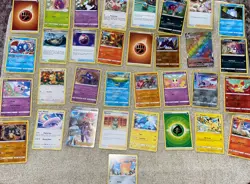 Pokemon Mixed Lot 33 Total Cards never played Condition foil hologram - Image 1