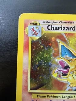 Charizard 4/130 Holo Rare Base Set 2 Pokemon Card DMG - Image 2