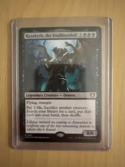 Razaketh, the Foulblooded Commander Masters Regular Card MTG NM+ - Image 1