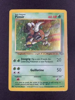 Pokemon TCG Pinsir 9/64 Jungle Set Holo Rare Unlimited 1999 WOTC LP/MP - Image 1