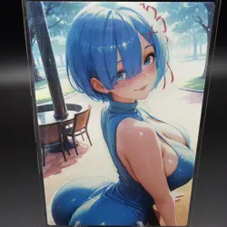 Rem Anime Waifu Card Doujin ACG Goddess Holo - Image 2