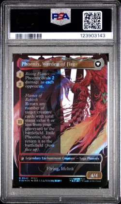 3143 Joshua Phoenix Dominant 2025 MTG Final Fantasy #0542 Surge Foil PSA 10 - Image 2