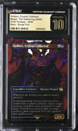 Golbez Crystal Collector MTG Final Fantasy #0540 Surge Foil Graded Pristine 10 - Image 3