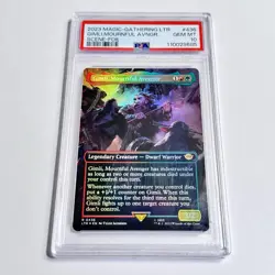 PSA 10 Magic: The Gathering Gimli, Mournful Avenger Scene Foil Lord Of The Rings - Image 1