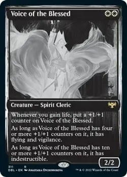 Magic The Gathering MTG VOICE OF THE BLESSED Innistrad: Double Feature NM - Image 1