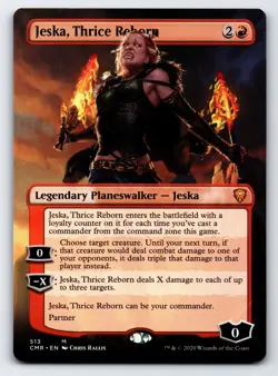 Jeska, Thrice Reborn (Borderless) M Commander Legends # 513 NM Normal - Image 1