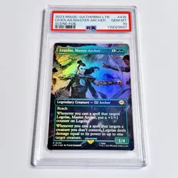 PSA 10 Magic: The Gathering Legolas, Master Archer Scene Foil Lord Of The Rings - Image 1