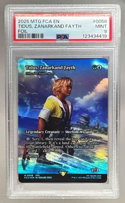 4419 Tidus Zanarkand Fayth 2025 MTG Final Fantasy FCA #0058 Foil PSA 9 - Image 1