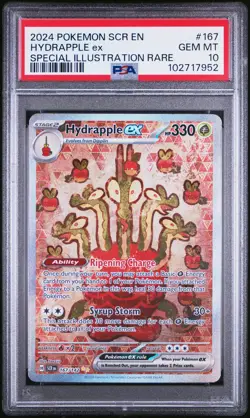 PSA GEM MINT 10 2024 POKEMON SCR EN-STELLAR CROWN 167 HYDRAPPLE EX SIR - Image 1