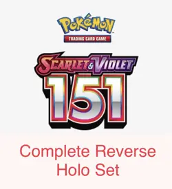 Pokemon 151 - Reverse Holo Complete Set - Common Uncommon Rare Only - Image 1