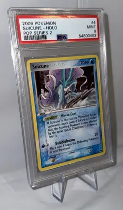 2006 Pokemon POP Series 2 Suicune - Holo #4 PSA 9 MINT - Image 4