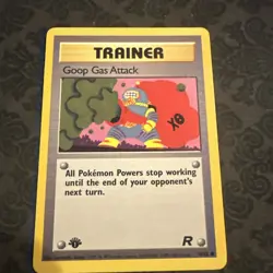 Pokemon TCG Goop Gas Attack Team Rocket 78/82 Regular 1st Edition Common - Image 1