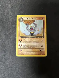 Dark Machoke 40/82 Uncommon Team Rocket Unlimited Pokemon 2000 Vintage WOTC - Image 1