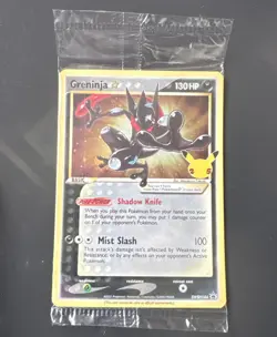 SEALED Pokemon Greninja Gold Star Holo Promo Black Star SWSH144 Celebrations - Image 1