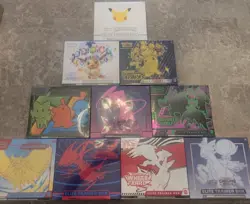 Pokemon Elite Trainer Box ETB Lot 10 Case Celebrations Prismatic Evolutions - Image 1
