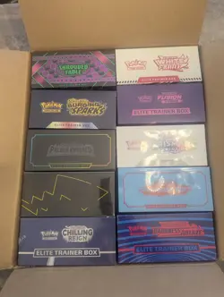 Pokemon Elite Trainer Box ETB Lot 10 Case Celebrations Prismatic Evolutions - Image 2