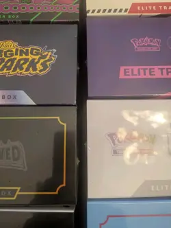 Pokemon Elite Trainer Box ETB Lot 10 Case Celebrations Prismatic Evolutions - Image 3