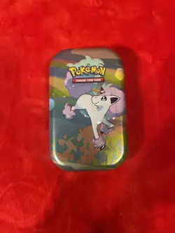 NEW POKEMON GALAR PALS PONYTA COLLECTIBLE MINI TIN EMPTY w/ ART CARD & COIN! - Image 3